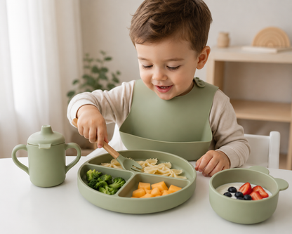 Set Picañamñam: Plato Disiones + Vaso + Bowl Panda + Cuchara + Tenedor